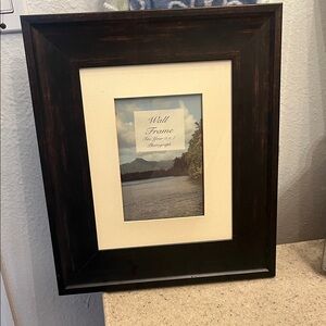 Sophisticated Vintage Dark Wood Picture Frame